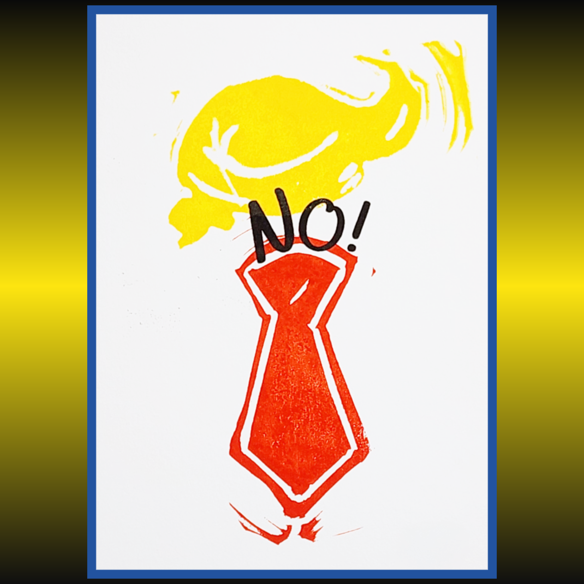 ACEO NO! Protest Art Trading Card #6