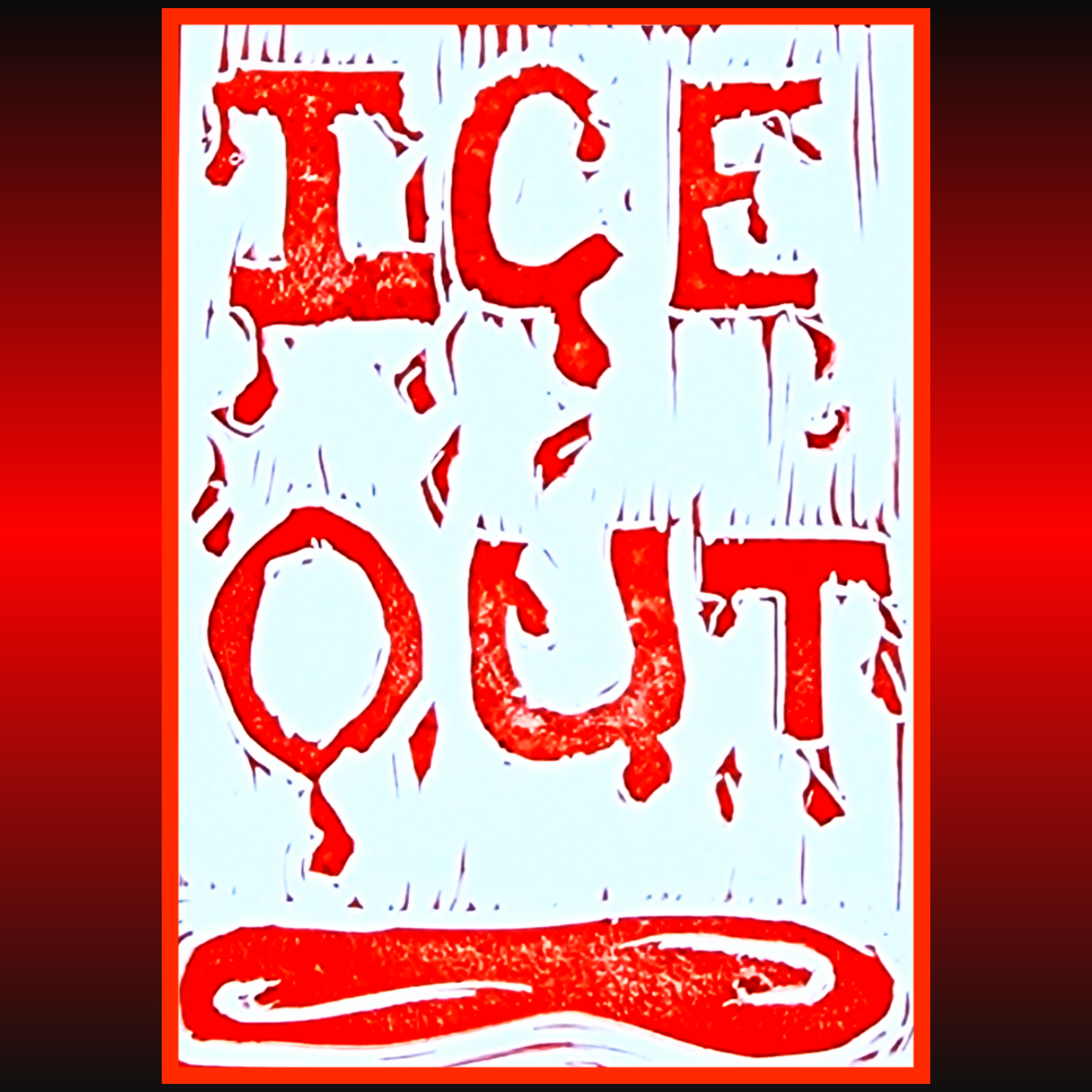 ACEO ICE OUT Protest Art Trading Card #10