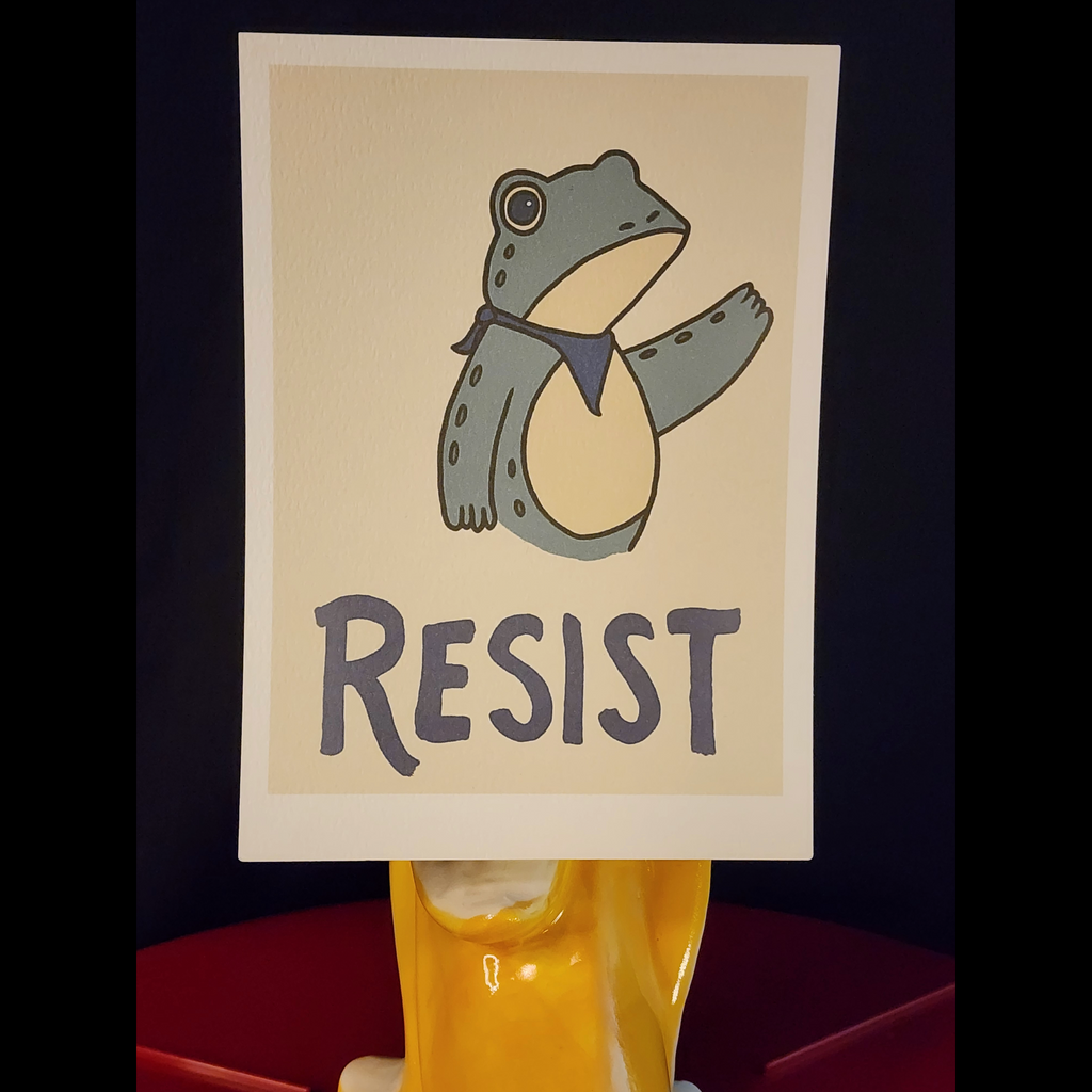 RESIST Protest Sign Art Print 5x7