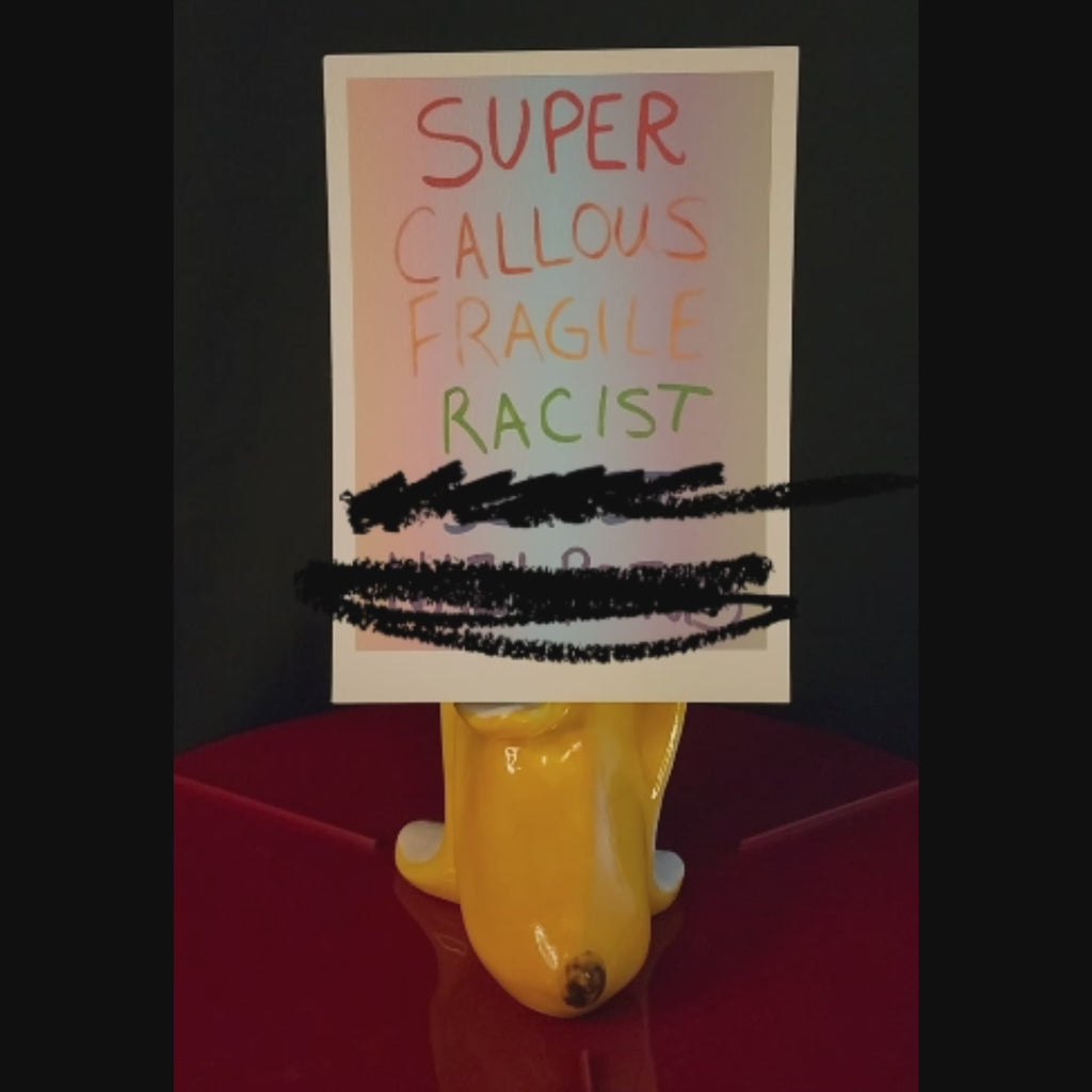 Super Fragile Protest Sign Art Print 5x7